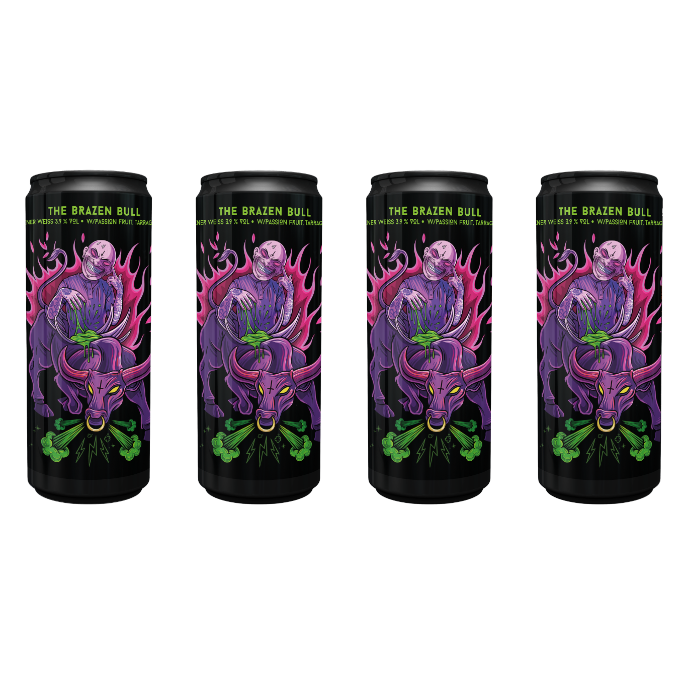THE BRAZEN BULL - 4 pack 33 cl