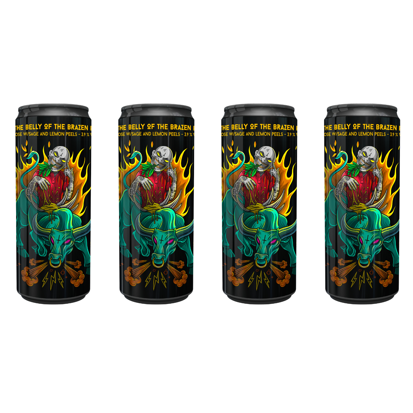 IN THE BELLY OF THE BRAZEN BULL - 4 pack 33 cl